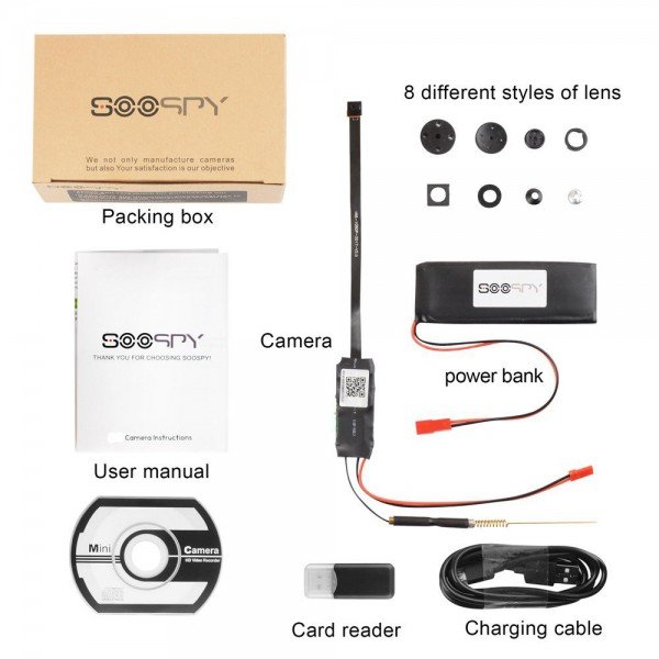 Soospy camera manual outlet